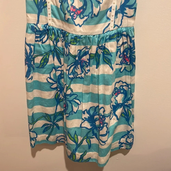 Lilly Pulitzer Shorely Blue Tossing the Line Dress - Picture 3 of 4